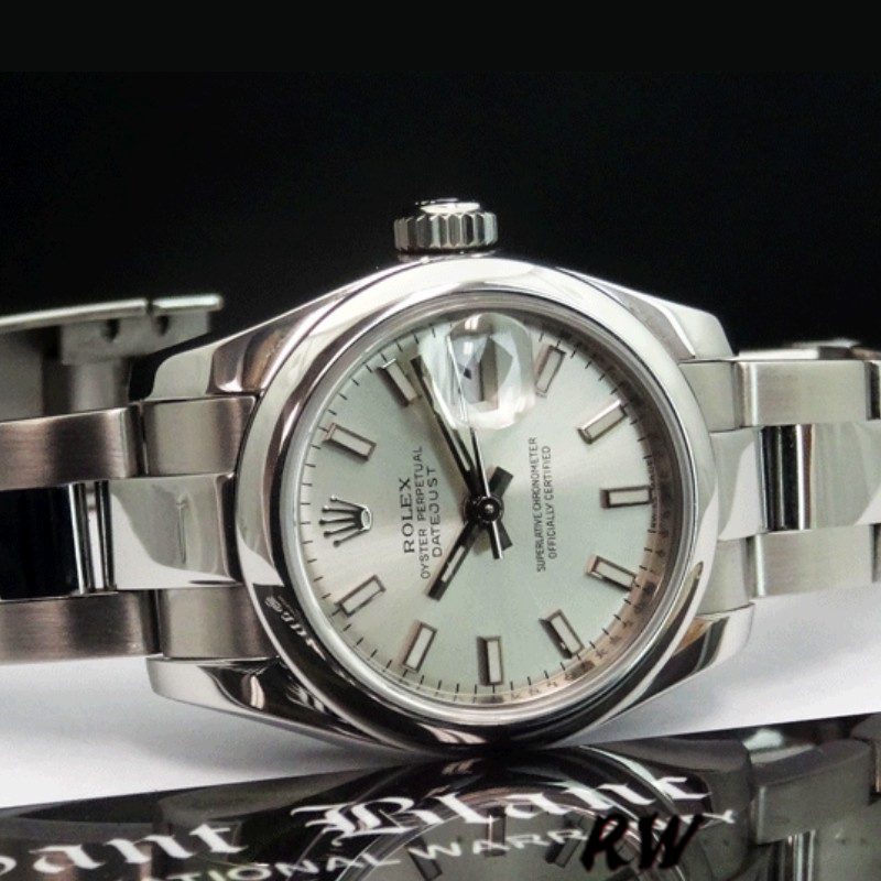 Rolex Datejust 179160 Domed Bezel Silver Index Dial 26MM Lady Replica Watch