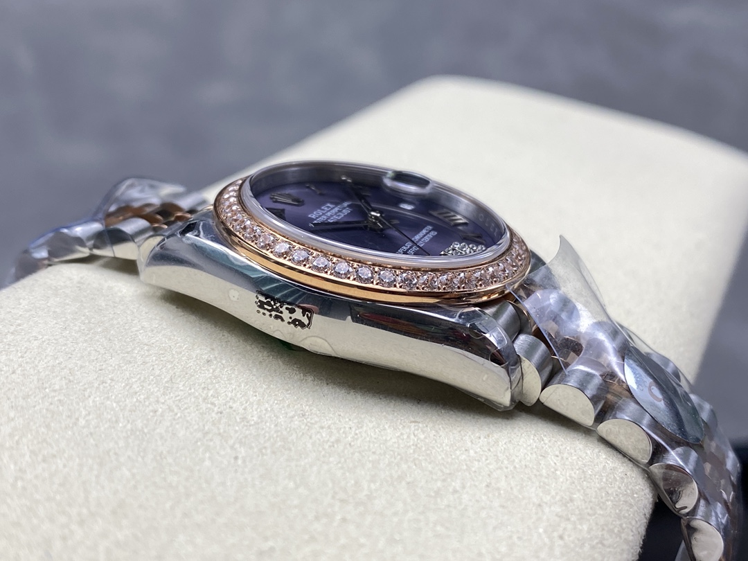Rolex Datejust 31 Purple Roman Diamond Dial Jubilee 278381RBR