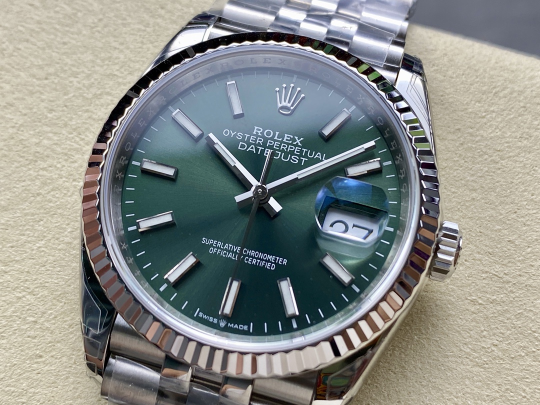 Rolex Datejust 126234 Stainless Steel Mint Green Dial 36MM Unisex Replica Watch