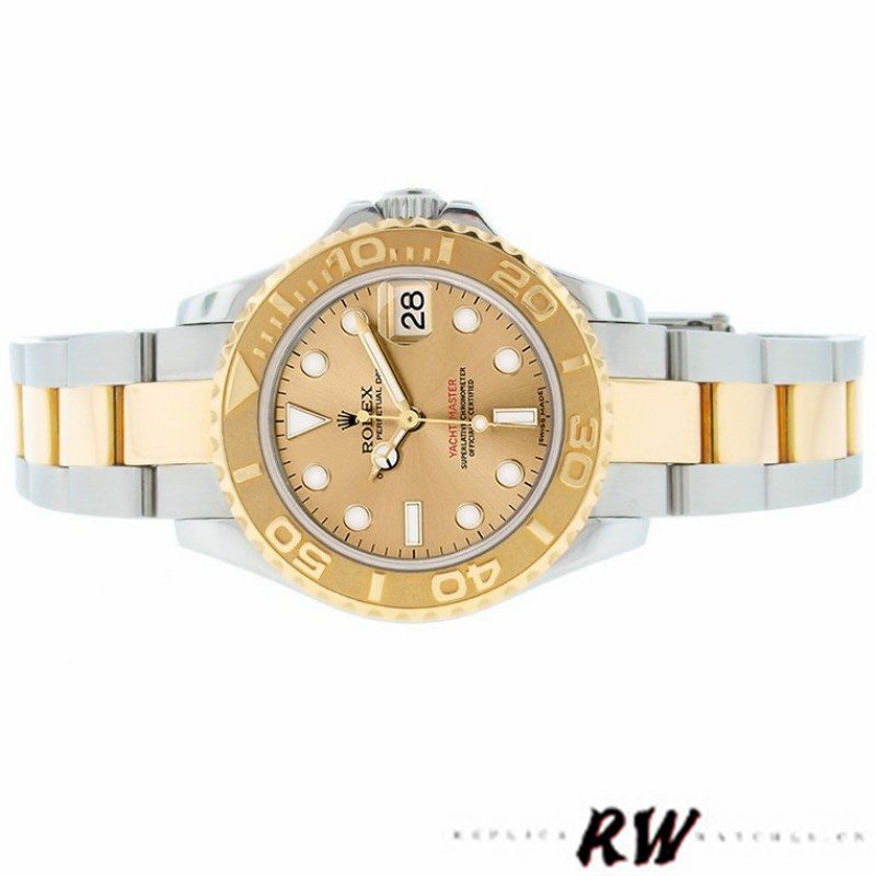Rolex Yacht-Master 169623 Steel Yellow Gold Champagne Dial 29MM Lady Replica Watch