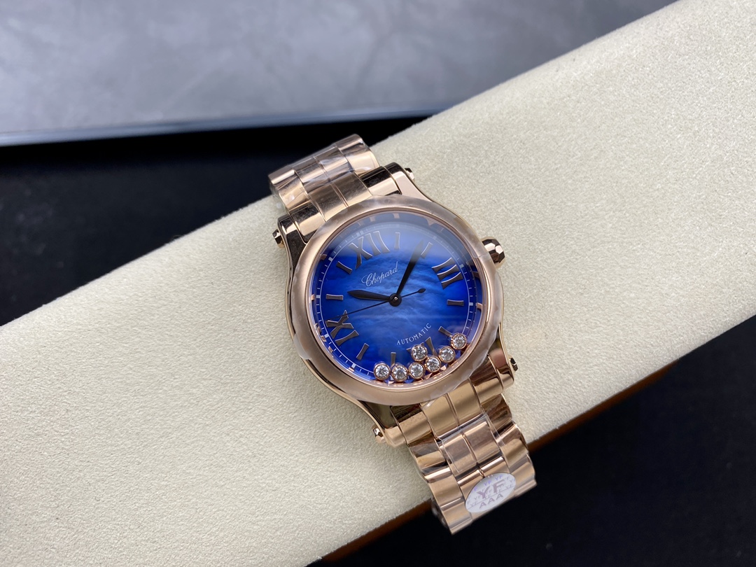 Chopard Happy Sport Rose Gold Stainless Steel 36mm 278578-6003