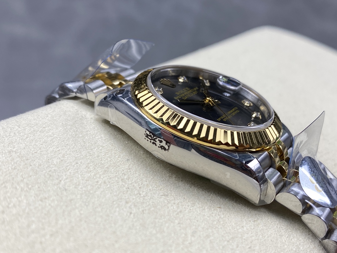 Rolex Datejust 31mm Stainless Steel and Yellow Gold 278273 0022 Grey Diamond Jubilee