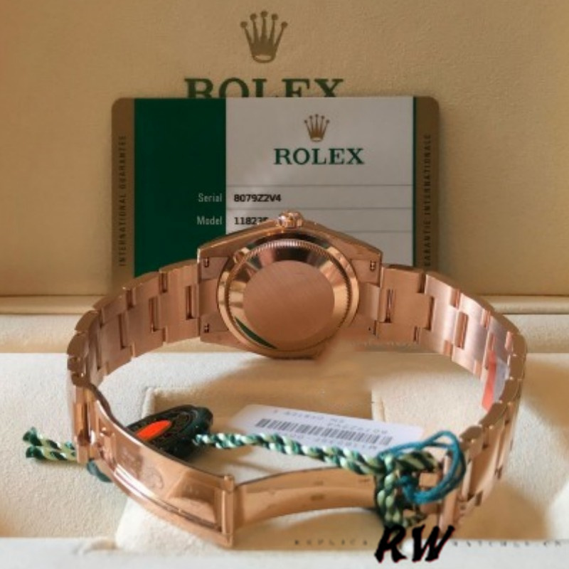 Rolex Day-Date 118235 Rose Gold Chocolate Diamond Dial 36mm Unisex Replica Watch