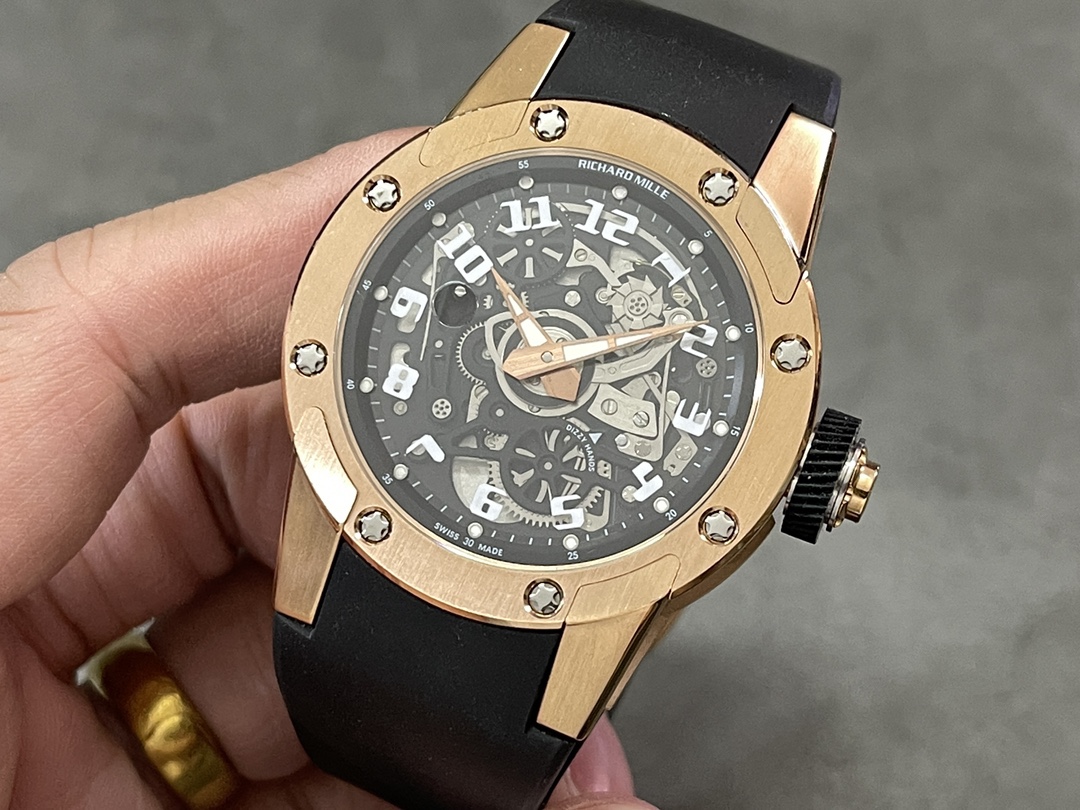 Richard Mille RM 63 01 Automatic Winding Dizzy Hands Rose Gold Watch