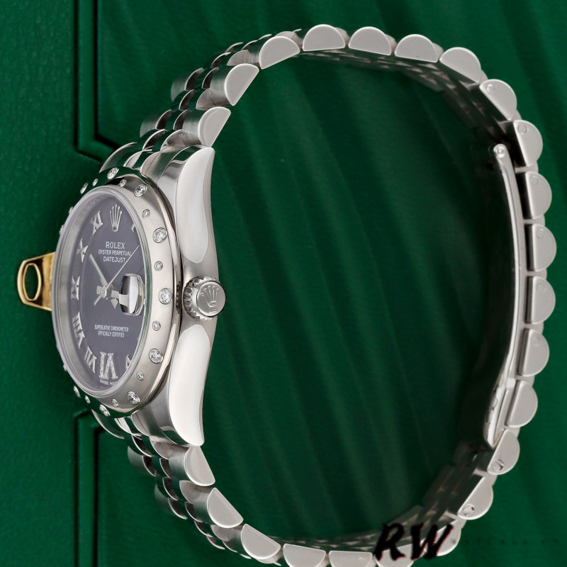 Rolex Datejust 178344 Purple Dial VI Diamonds 31MM Lady Replica Watch