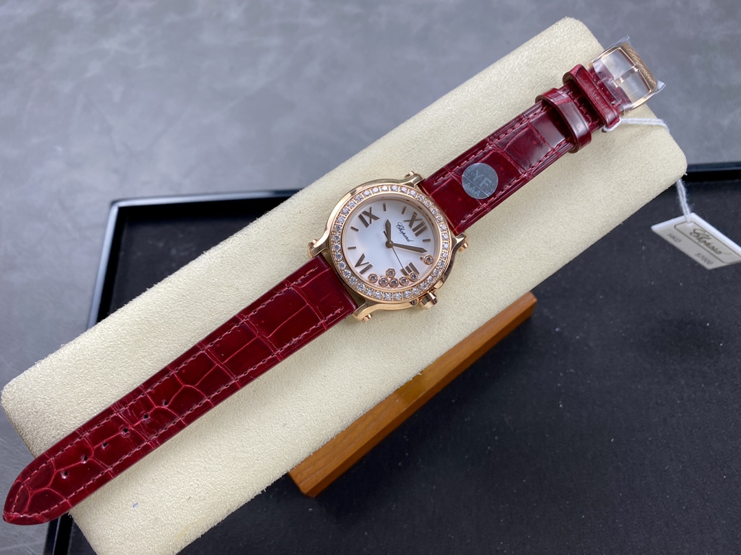 Chopard Happy Sport Rose Gold Women's Quartz Watch 278475-3037