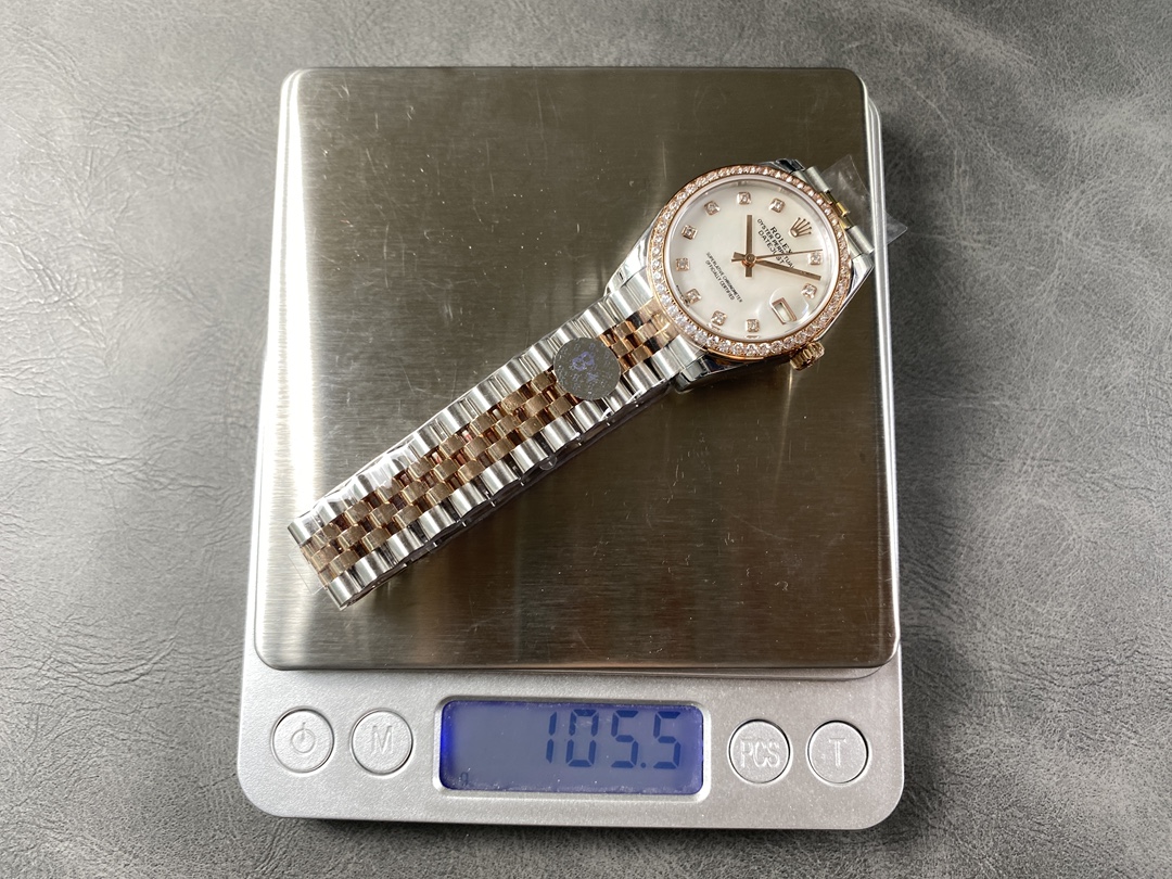 Rolex Datejust 31mm Stainless Steel and Rose Gold 278381RBR Mop Diamond Jubilee