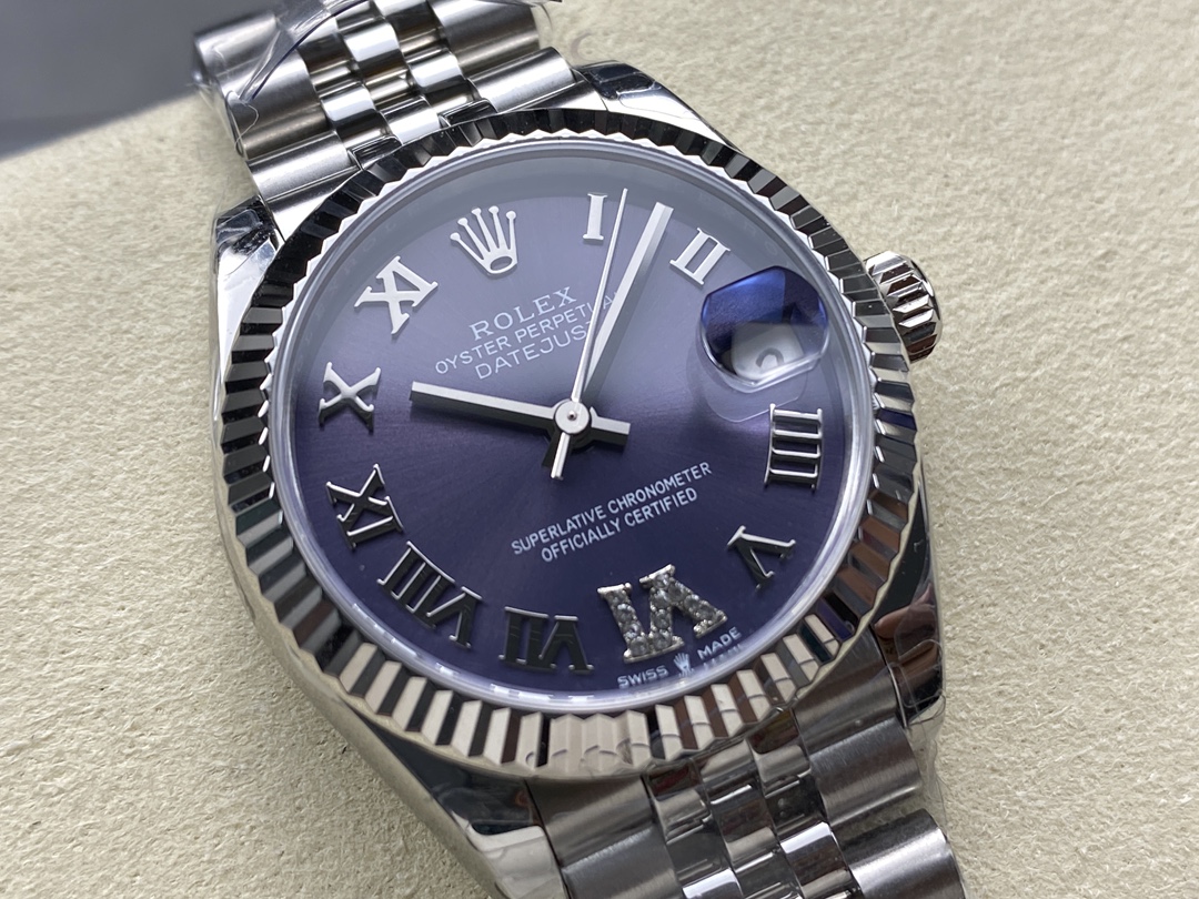 Rolex Datejust 31 Purple Dial Jubilee Bracelet 278274 0026 Women's Watch