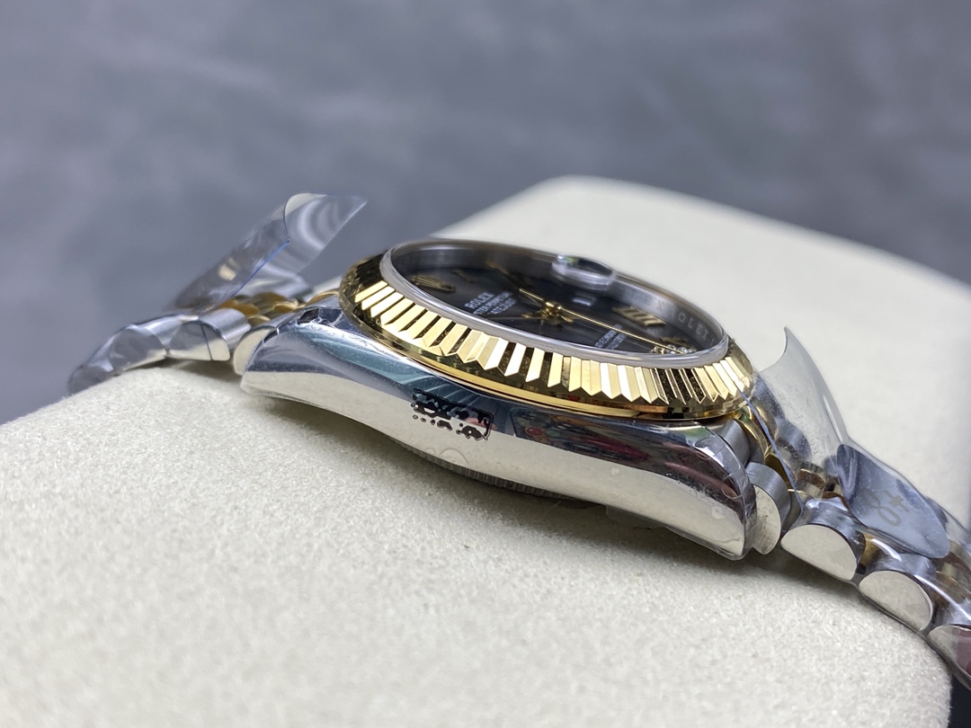 Rolex Datejust 31mm Stainless Steel and Yellow Gold 278273 0018 Grey VI Roman Jubilee