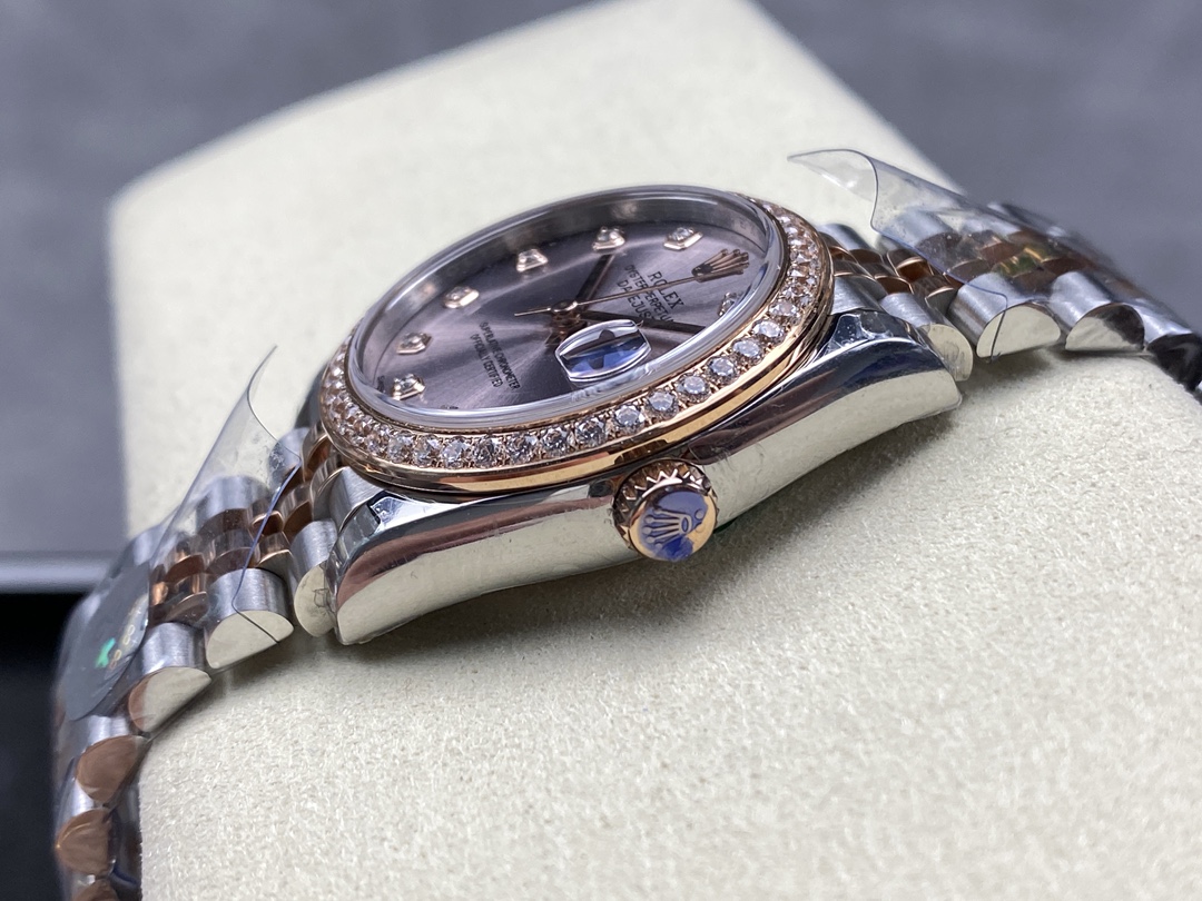 Rolex Datejust 31mm Stainless Steel and Rose Gold 278381RBR 0024 Rose Diamond Jubilee