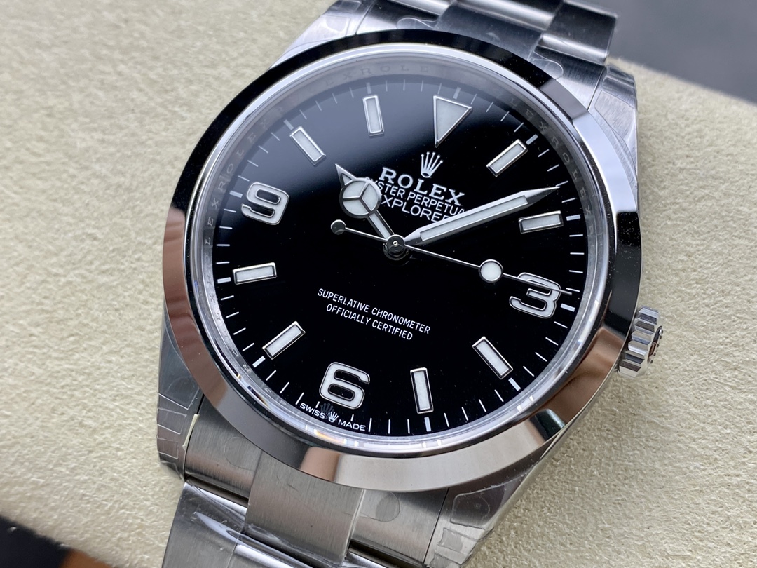 Rolex Explorer SRL156 14270 Stainless Steel Black Dial 36MM Mens Replica Watch