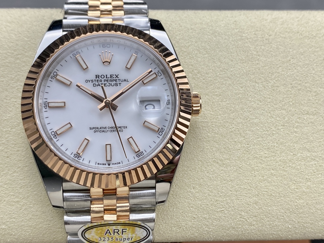 Rolex Datejust Steel & Everose Gold White Dial M126231 0017