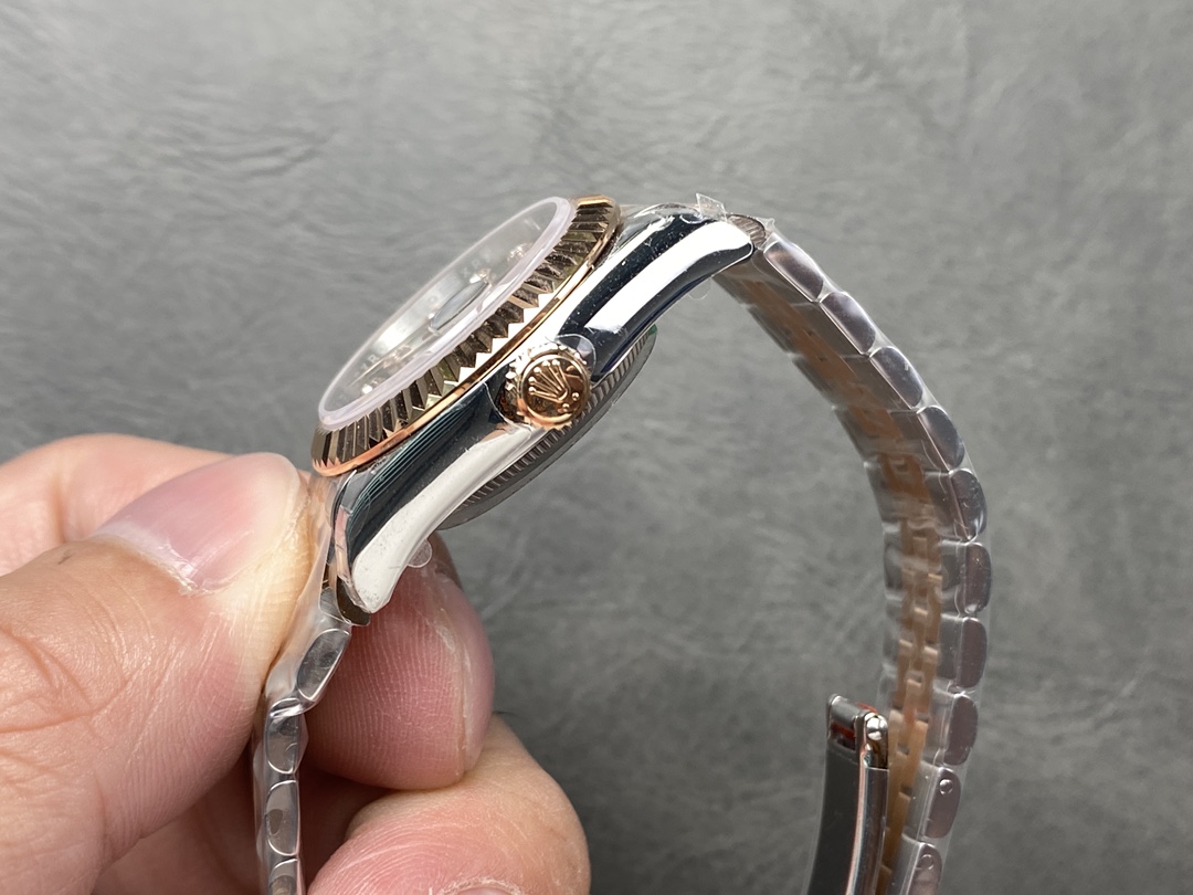 Rolex Datejust 279171 0007 28 Olive Green Diamond-Set Jubilee Ladies Watch