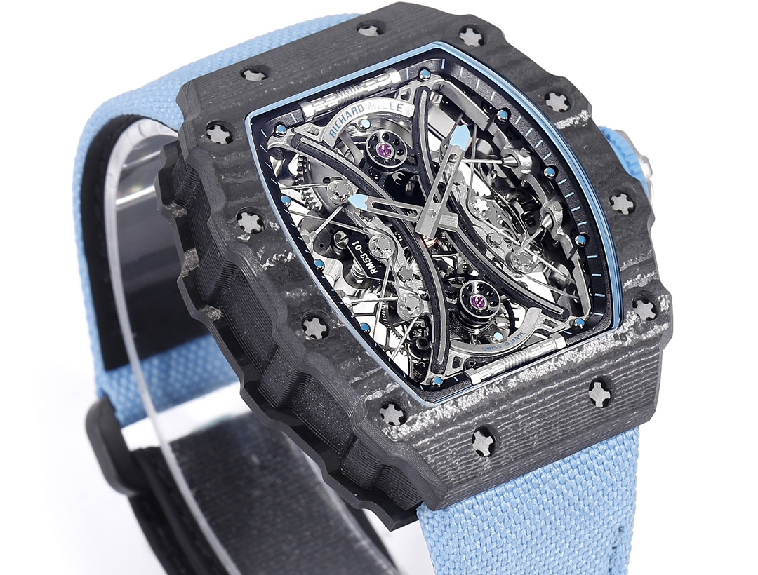 Richard Mille RM 53-01 Tourbillon Pablo Mac Donough Blue Fabric Strap