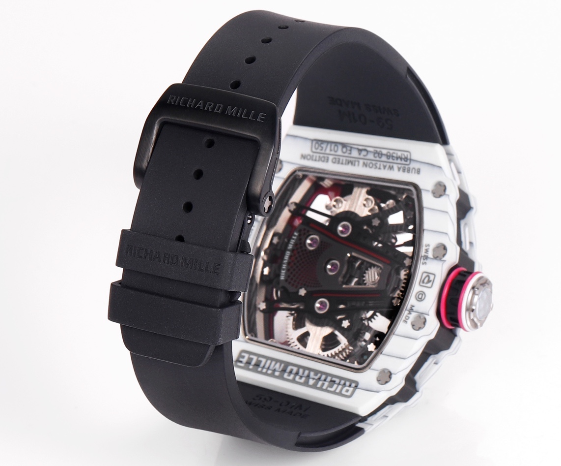 Richard Mille RM 38 02 Bubba Watson Tourbillon White Case Rubber & Fabric Strap