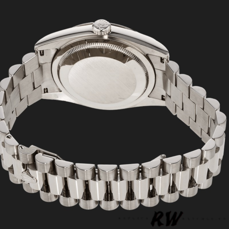 Rolex Day-Date 118209 White Gold Silver Dial Automatic 36mm Unisex Replica Watch