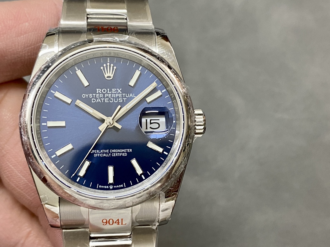 Rolex Datejust 126200 Blue Dial Stainless Steel 36MM Unisex Replica Watch
