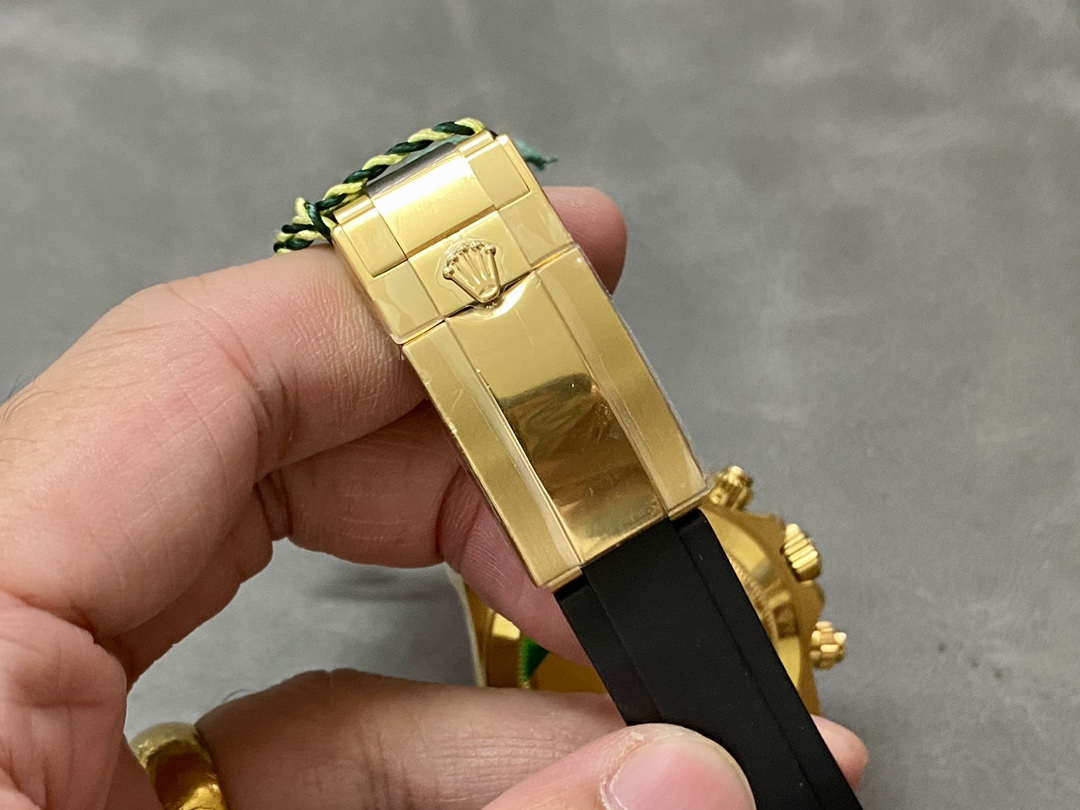 Rolex Daytona 116518LN Rubber Strap MOP Diamond Dial 40mm Mens Replica Watch