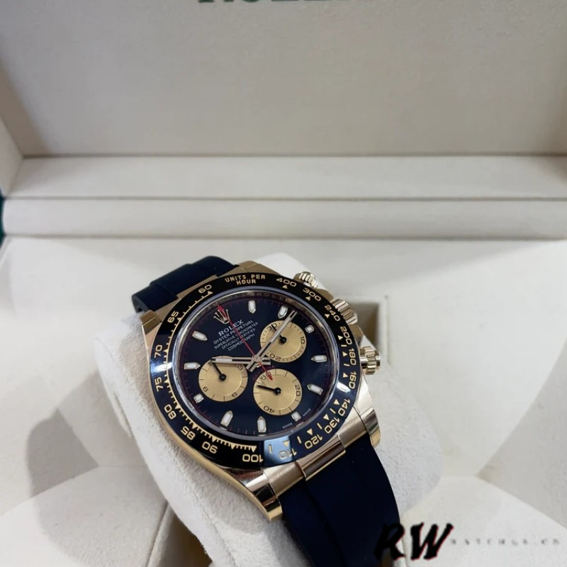 Rolex Daytona 116518LN Black Dial Rubber strap 40mm Mens Replica Watch