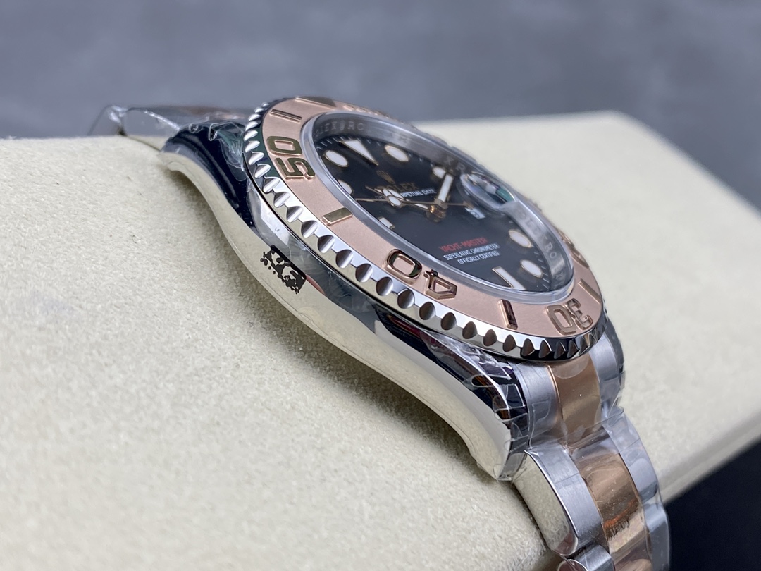 Rolex Yacht-Master 126621 EverRose Gold Black Dial 40MM Mens Replica Watch