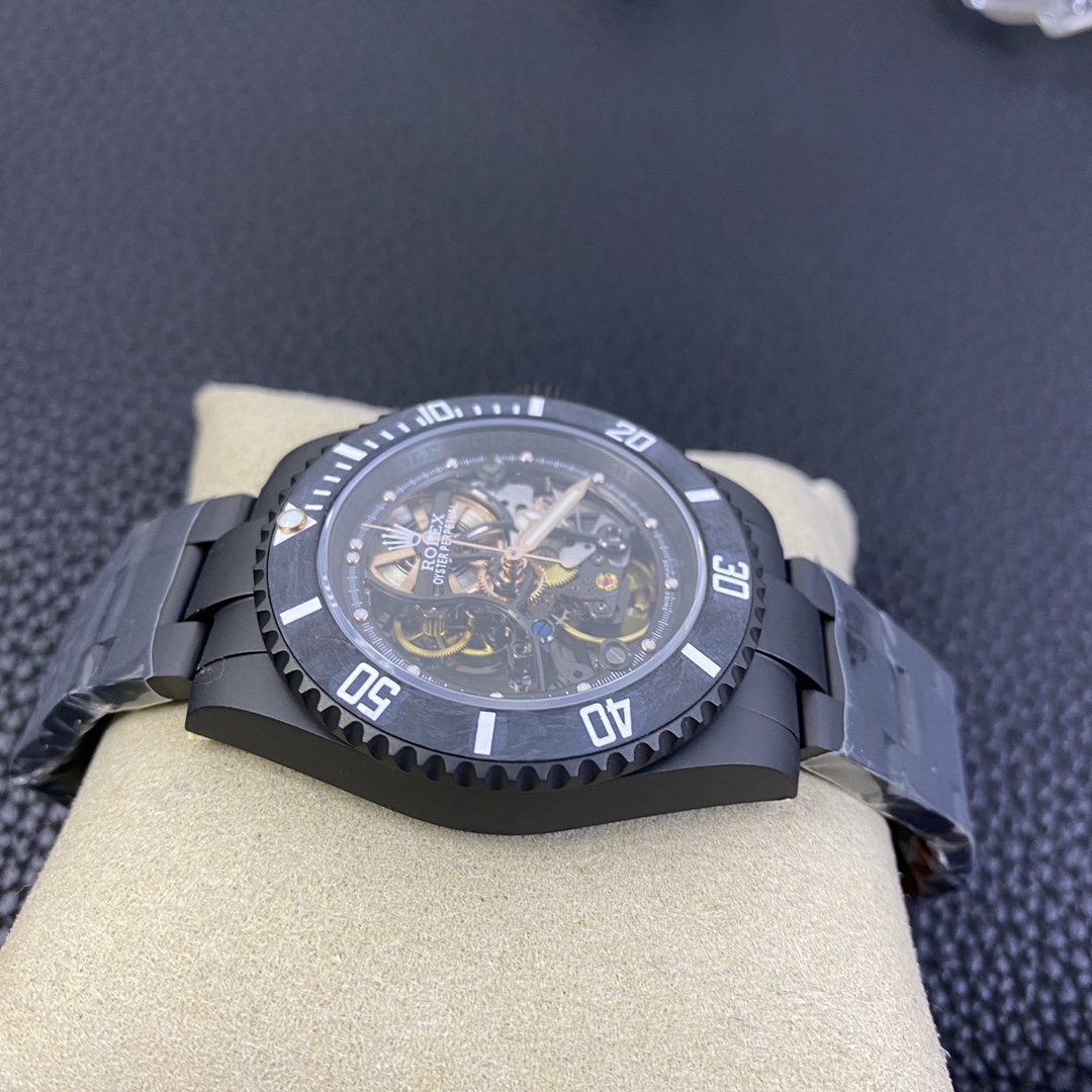Rolex Submariner Black PVD Andrea Pirlo Project 114060 Skeleton Dial 40mm
