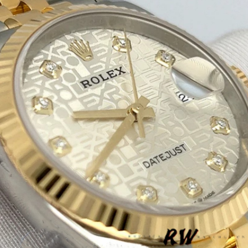 Rolex Datejust 126233 Silver Jubilee Dial Fluted Bezel 36MM Unisex Replica Watch