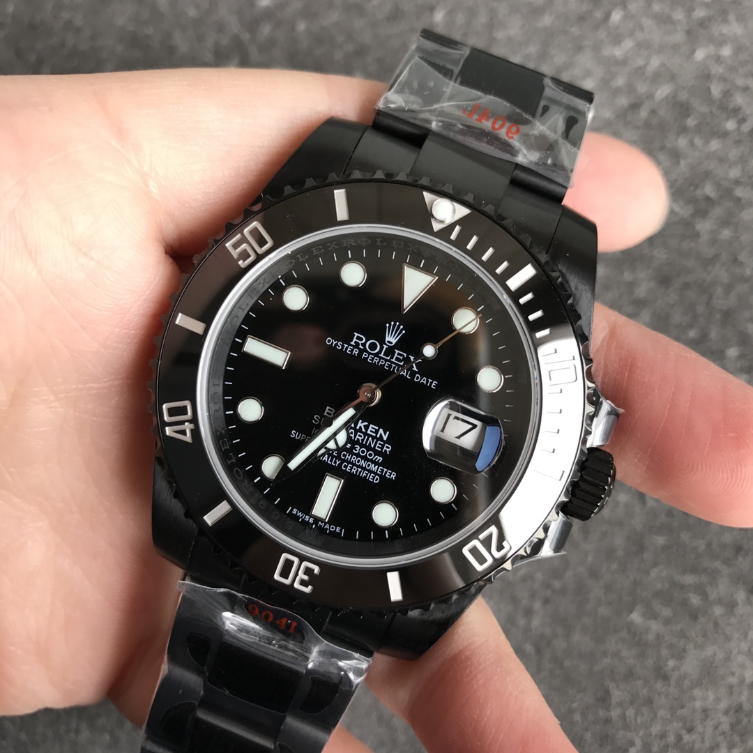 Rolex Submariner Date Black PVD/DLC Coated Stainless Steel 40mm 116610LN