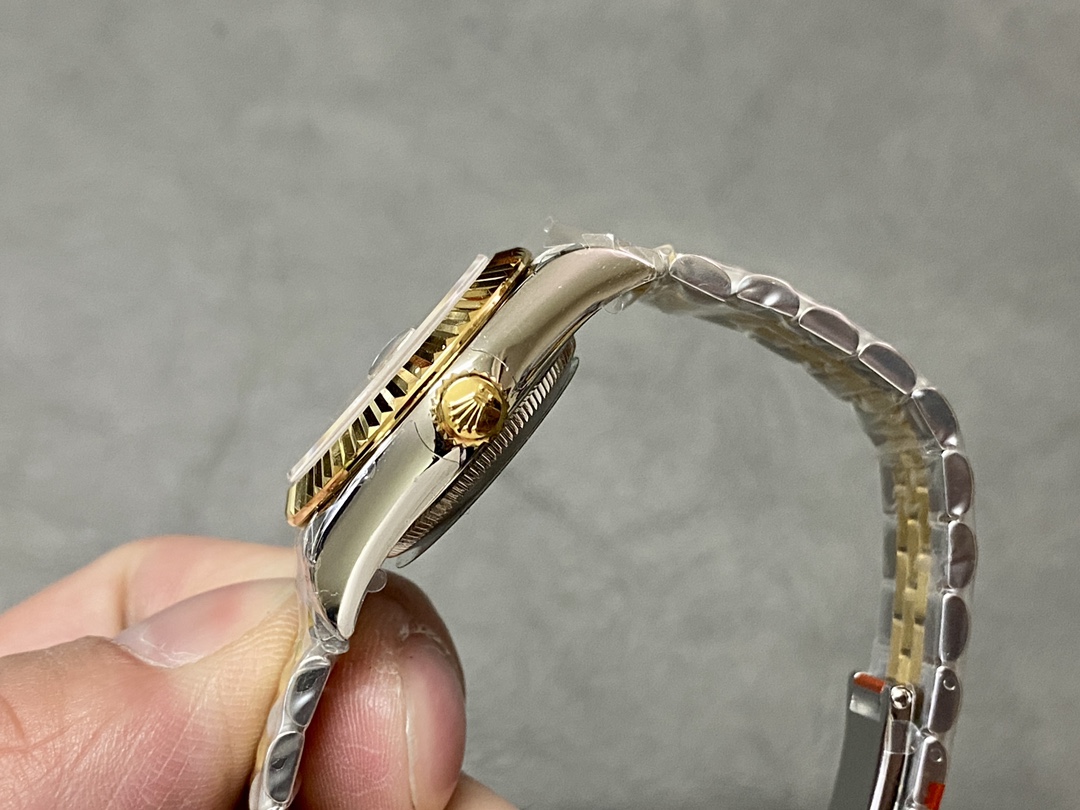 Rolex Datejust 279173 Champagne Index Dial Fluted Bezel 28mm Lady Replica Watch