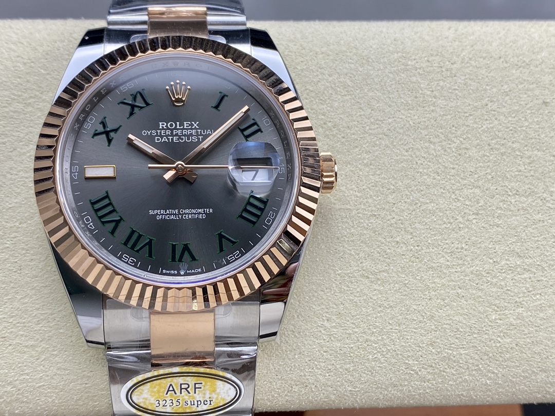 Rolex Datejust 41 Steel and Everose Gold Wimbledon Dial Oster Band m126331 0015