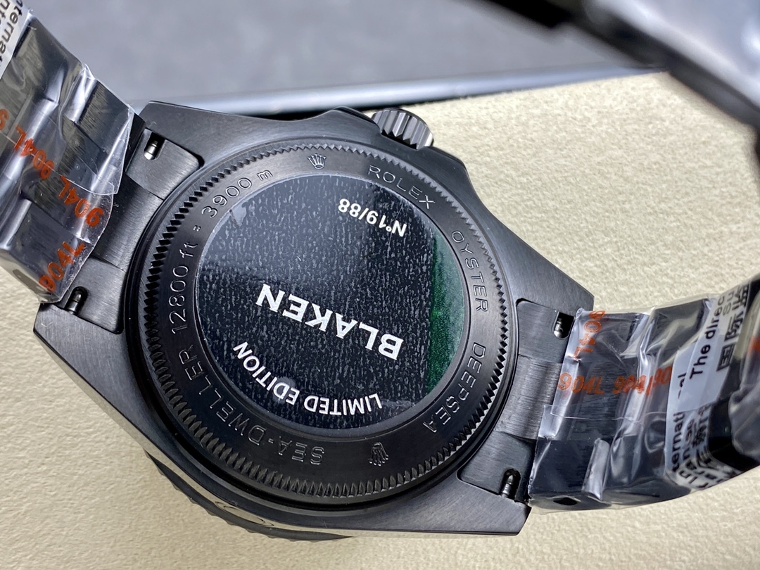 Rolex Sea Dweller Deepsea Mens Blaken Custom Edition 44mm