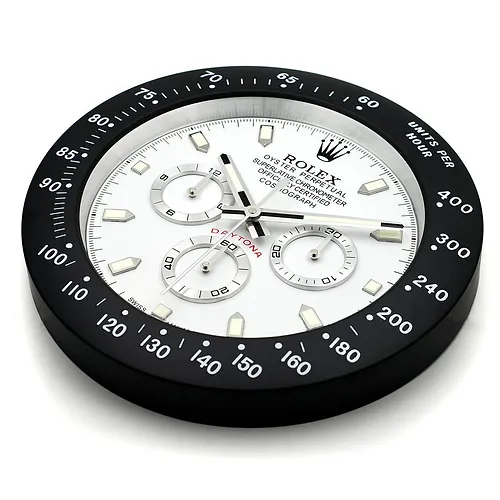 Rolex Daytona Panda Black & White Wall Clock
