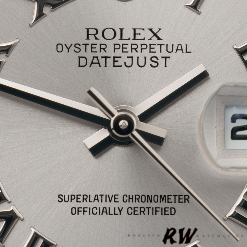 Rolex Datejust 179174 Rhodium Grey Dial Fluted Bezel 26MM Lady Replica Watch