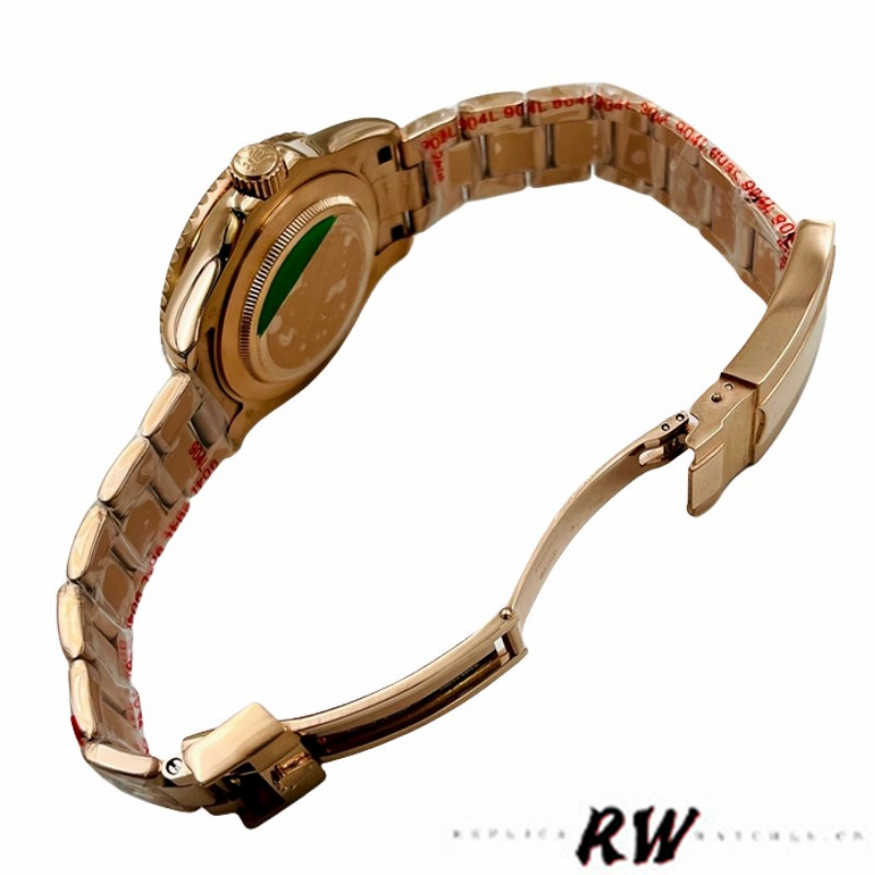 Rolex Yacht-Master 116695 Everose Gold Blue Dial 40MM Mens Replica Watch