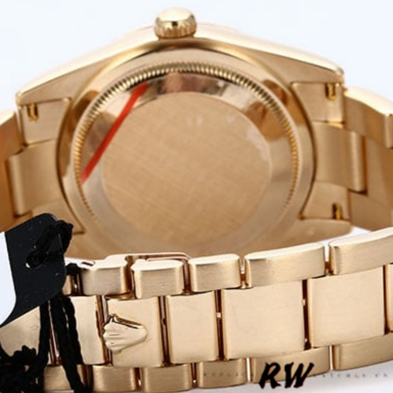 Rolex Day-Date 118208 Black Mother of Pearl Diamond Dial 36mm Unisex Replica Watch