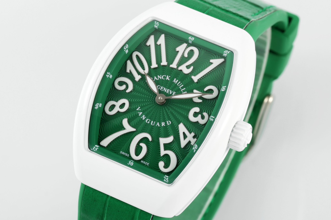Franck Muller Women's Yacht Green Dial Leather Strap