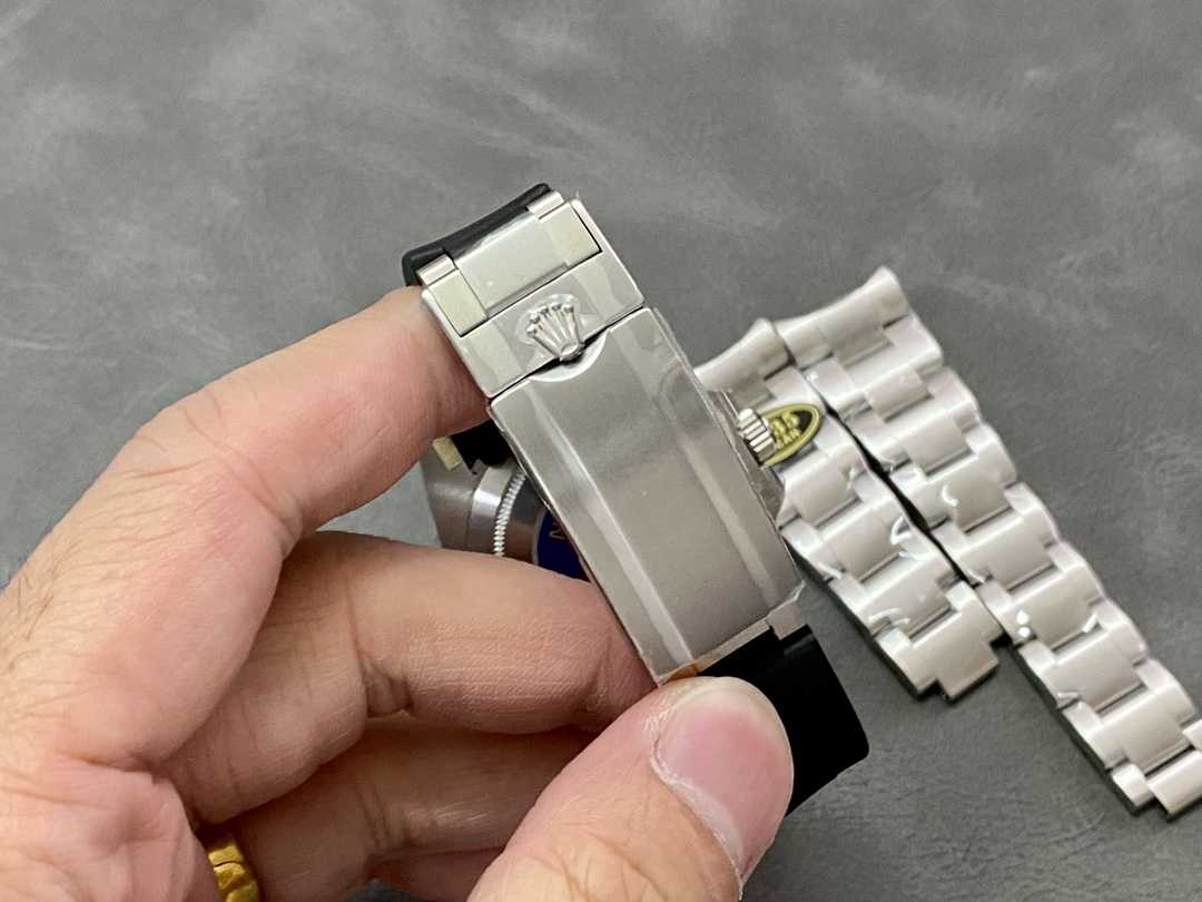 Rolex Submariner 126610LN Black Rubber Strap Black Dial 41mm Mens Replica Watch