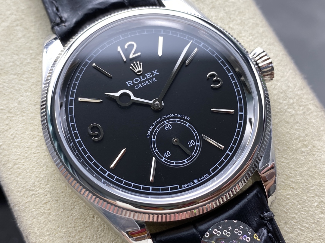 Rolex 1908 Black Dial 52509 0002 39 mm Replica Watch