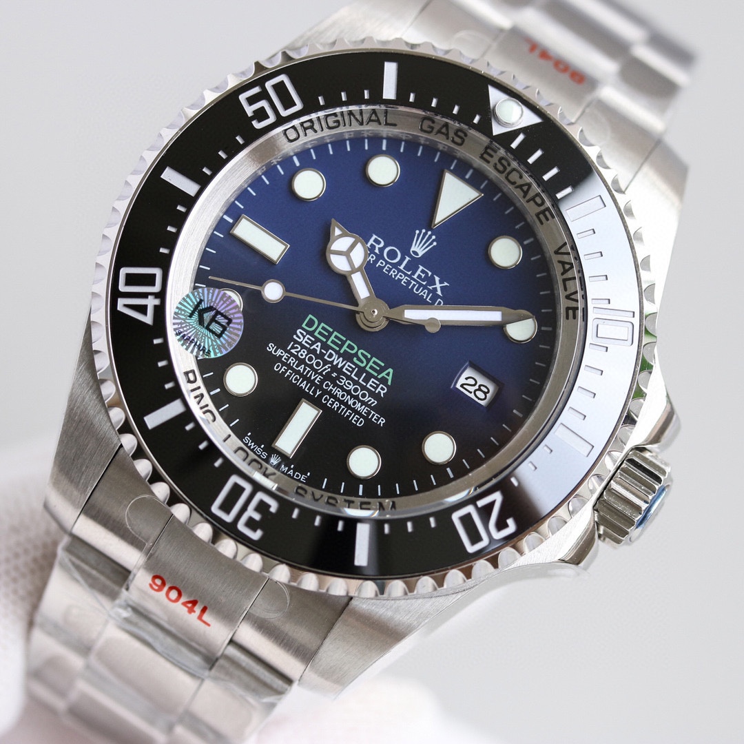 Rolex Sea-Dweller Deepsea 136660 0005 Stainless Steel Black Blue Dial 44MM Mens Replica Watch