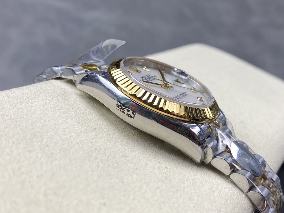 Rolex Datejust 31mm Stainless Steel and Yellow Gold 278273 0028 Mop Diamond Jubilee