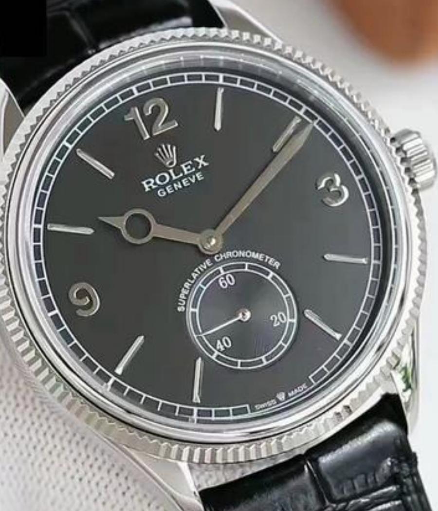 Rolex 1908 Black Dial 52509 0002 39 mm Replica Watch