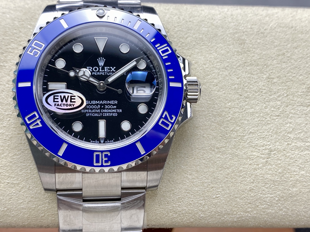Rolex Submariner 126610 Blue Bezel Black Dial 41mm Mens Replica Watch