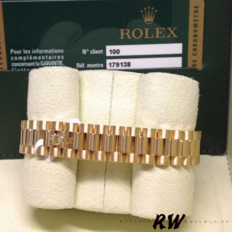 Rolex Datejust 179138 White Mother Of Pearl Roman Numeral Dial 26MM Lady Replica Watch