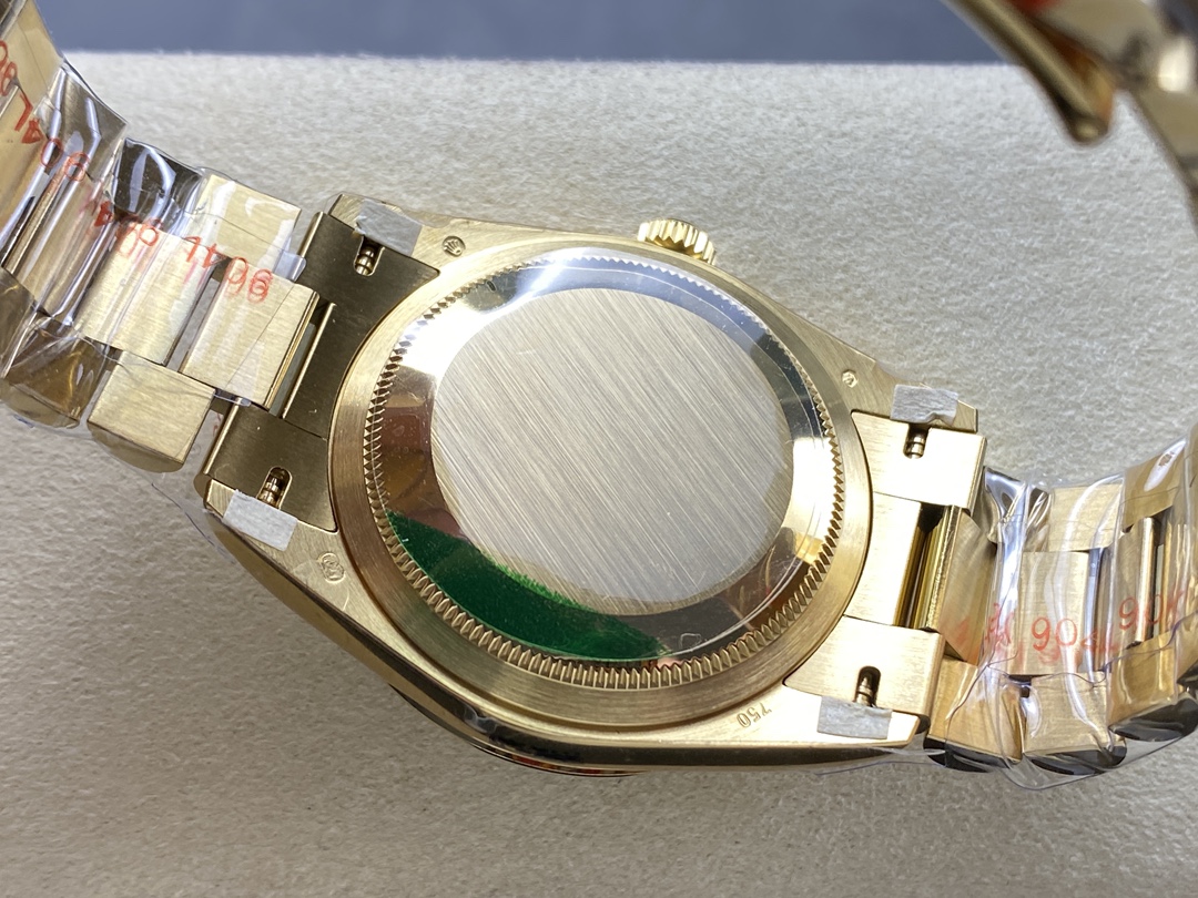 Rolex Day Date 18038 Yellow Gold Tigers Eye Watch