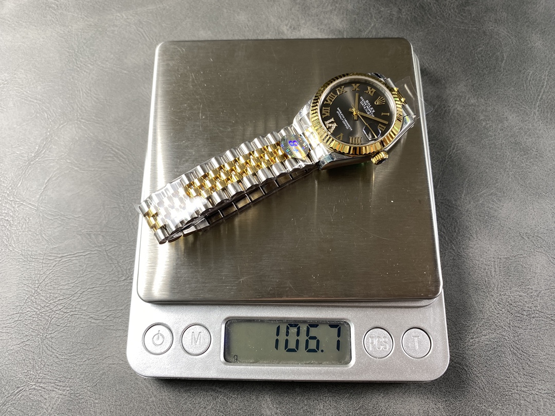 Rolex Datejust 31mm Stainless Steel and Yellow Gold 278273 0018 Grey VI Roman Jubilee