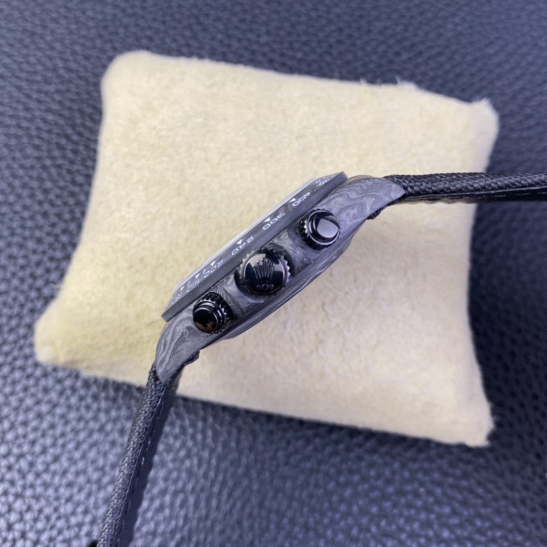 Rolex Daytona DIW Black Carbon Case Black Dial Nylon Strap 40mm Limited Edition