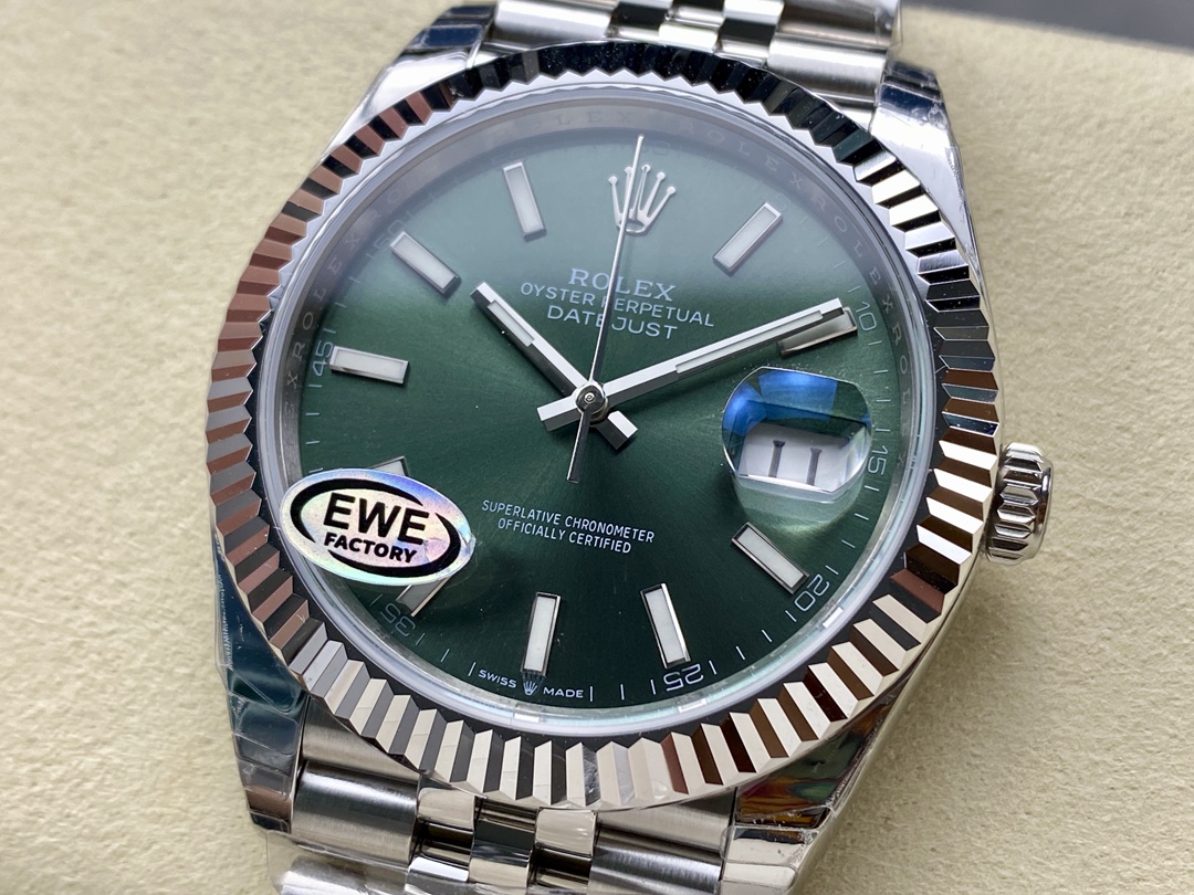 Rolex Datejust 126334 0028 41 Oystersteel and White Gold Mens Watch