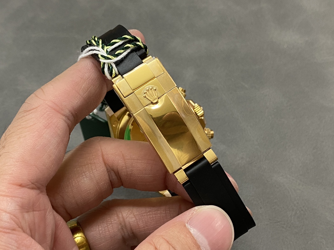 Rolex Daytona 116518LN Black Dial Rubber strap 40mm Mens Replica Watch