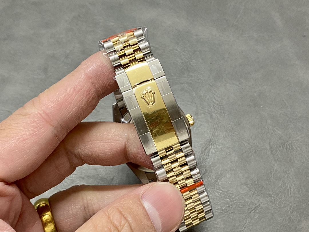 Rolex Datejust 36 Yellow Gold & Diamonds White Roman Dial M126283RBR 0015 Women's Watch