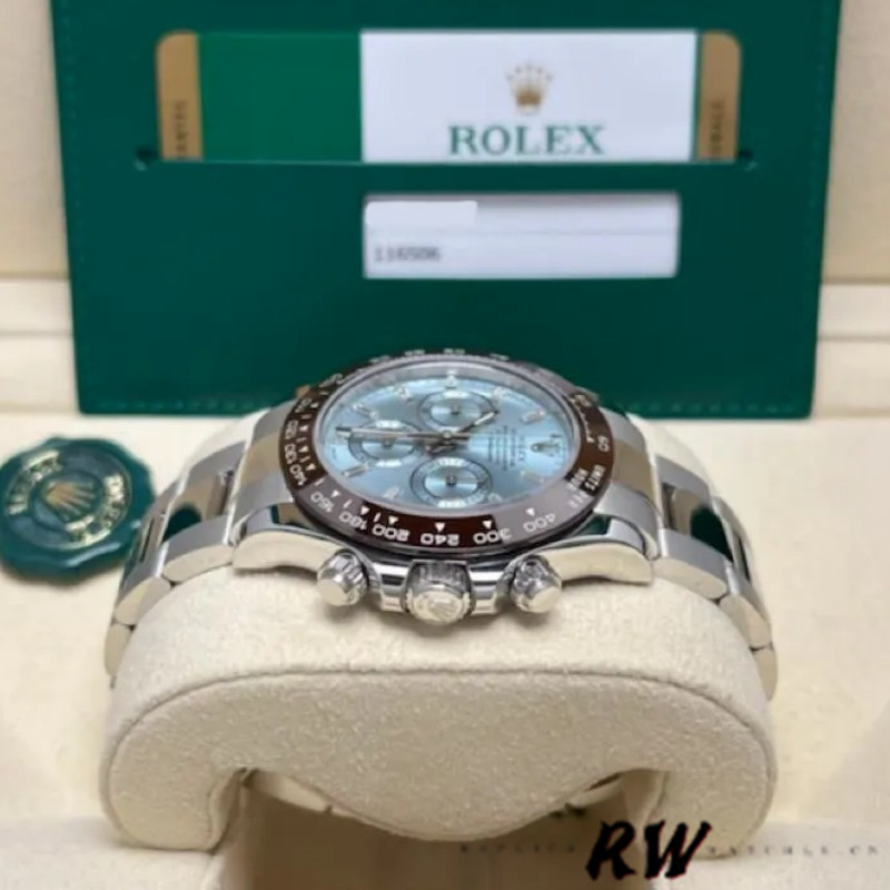 Rolex Cosmograph Daytona 116506 Ice Blue Dial Platinum 40MM Mens Replica Watch