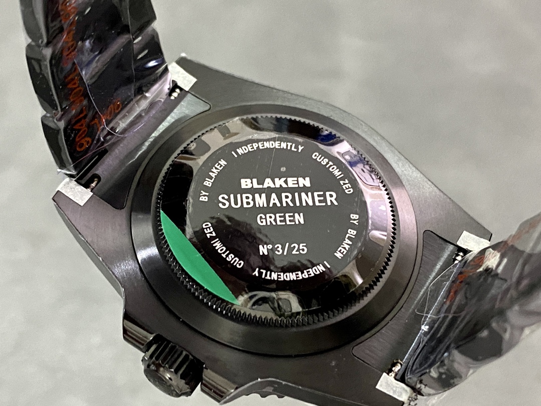 Rolex Submariner Diw 116610 PVD-DLC Stainless Steel Carbon Fiber Bezel Champagne Dial